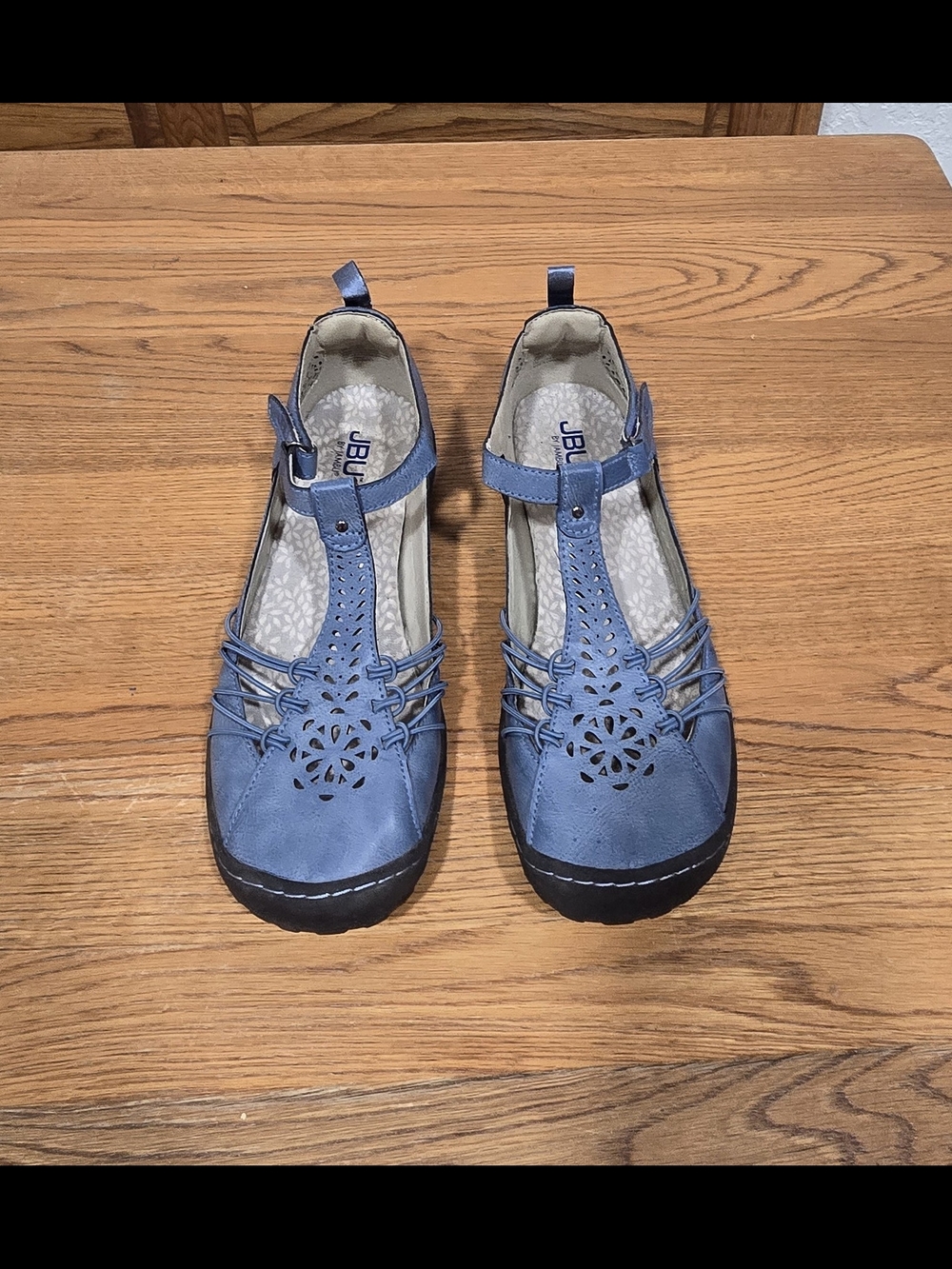NEW JBU by Jambu Blue Boho Vegan Leather Sandals-Size 9